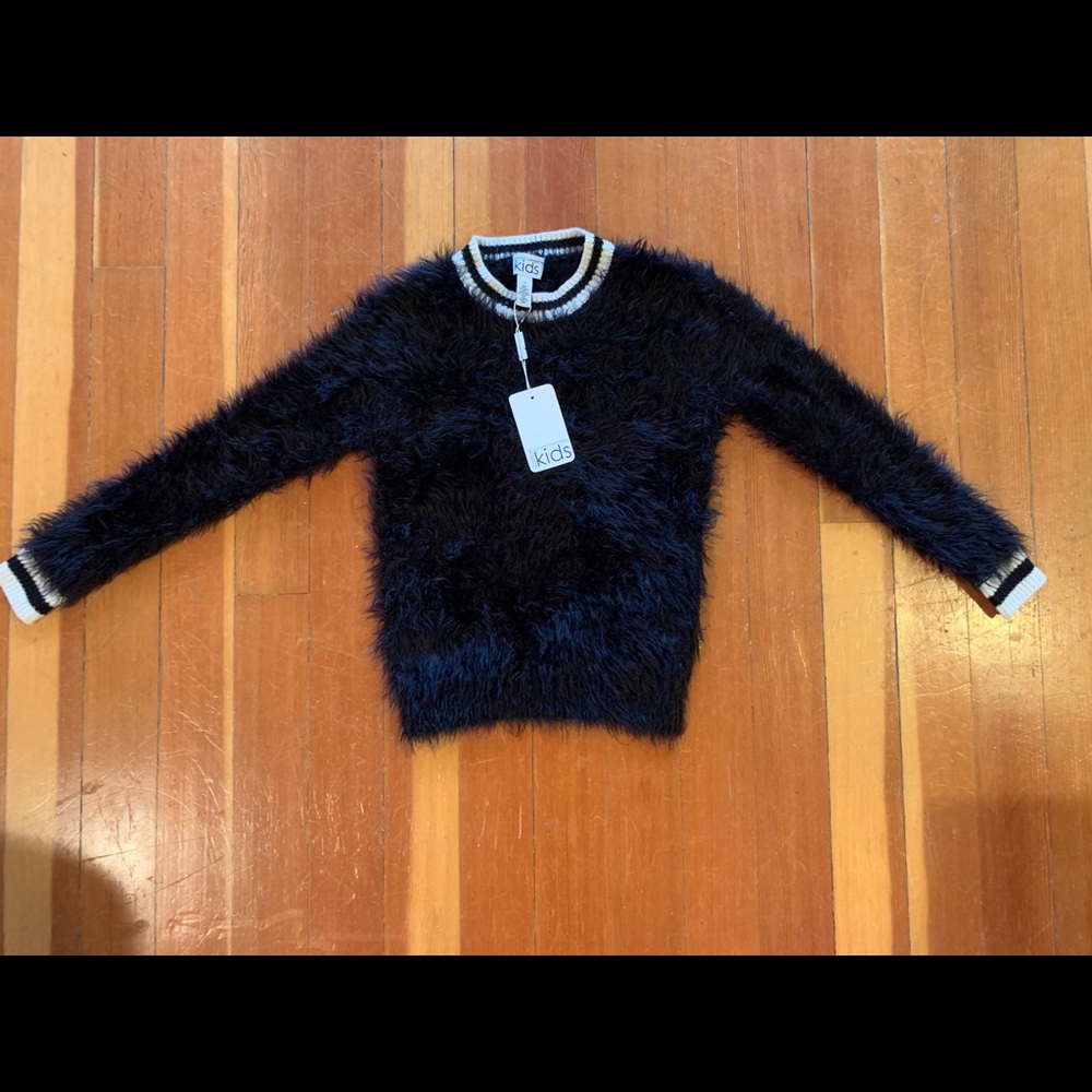 Autumn Cashmere Cotton Girls Kids Sweater Crewneck